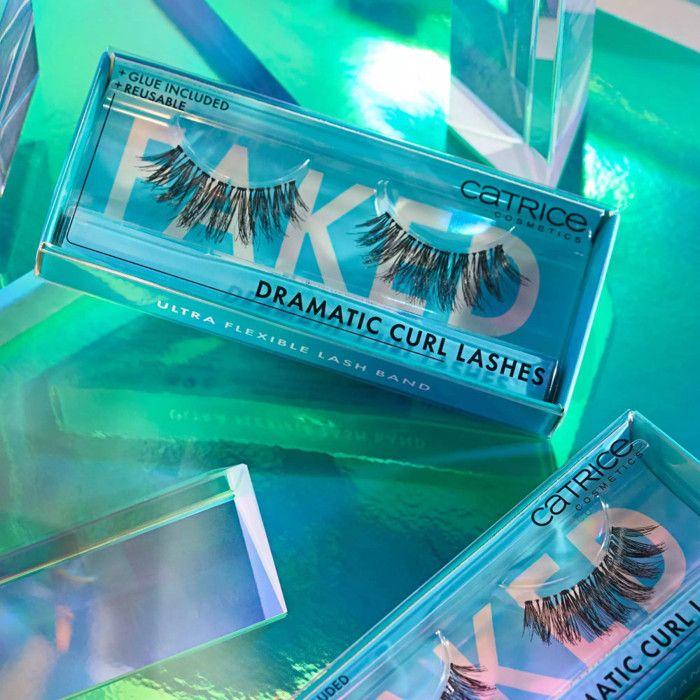 Faux cils - Catrice - Faked Dramatic Curl - Ultra-légers - Réutilisables - Colle intégrée