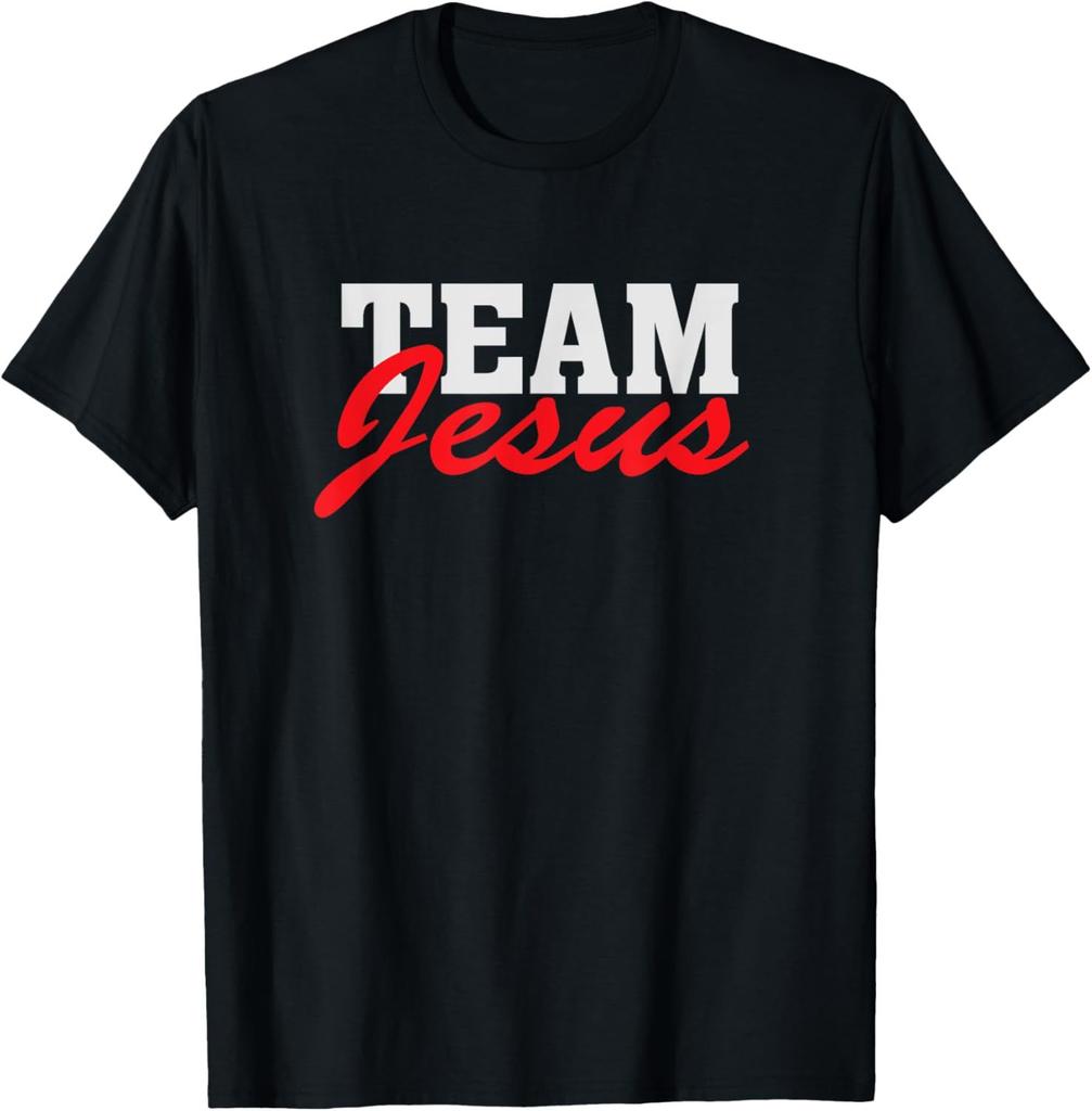 Lustiges Team Jesus Christlicher Glaube Beten Gott Religiöses T-Shirt Lustige Jesus Kleidung Baumwoll-T-Shirts für Herren Grafik-T-Shirts
