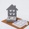 Love House Candlestick Silicone Mold DIY Concrete Tea Light Candle Holder Cement Plaster Crafts Casting Mould Eid Room Decor