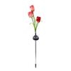 Tulip Solar Garden Stake Light: Outdoor Decorative Lawn Lamp