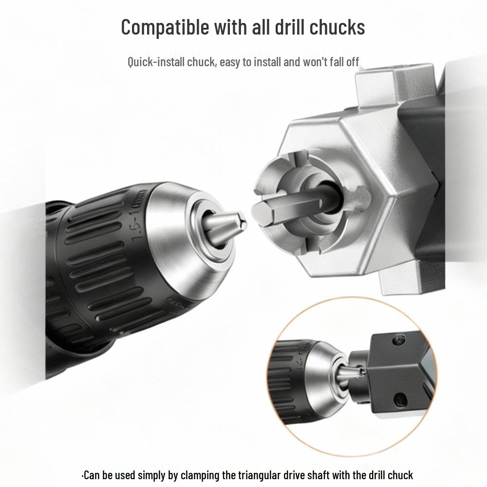 90-Degree Electric Drill Angle Adapter & Conversion Head
