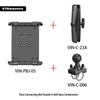 Heavy-Duty Outdoor Tablet Stand with U-bolt Round Tube Mount for 7-14 Inch Tablets