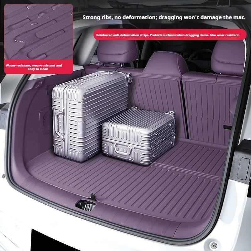 For Leapmoto C10 C16 C11 B10 B01 Lafa 5 Car Rear Trunk Liner Cargo Boot Mat TPE Trunk Mat Floor Tray Rear Seat Backrest Pad