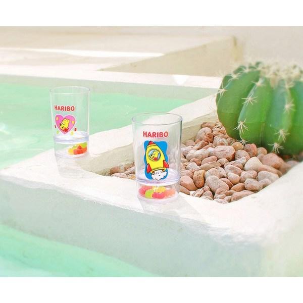 Haribo Gold Bear transparent cup 200ml, blue, 1 piece