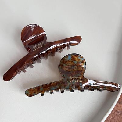 Elegant Högkvalitativ Acetat Hårklo för Kvinnor Temperament Hårprydnad Dam Vintage Hårklämma Mode Håraccessoarer