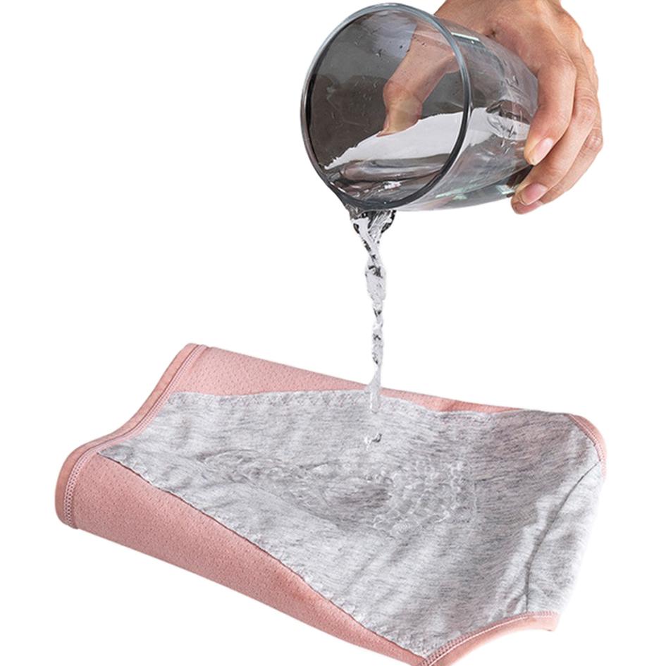 Leak-Free Women's Panties Gray Xl Menstrual Panties High Waist
