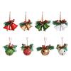 1/4Pcs Christmas Bells Easy Installation Lanyard Design Pine Cone Shape Xmas Bells Doors Windows Tree Decor