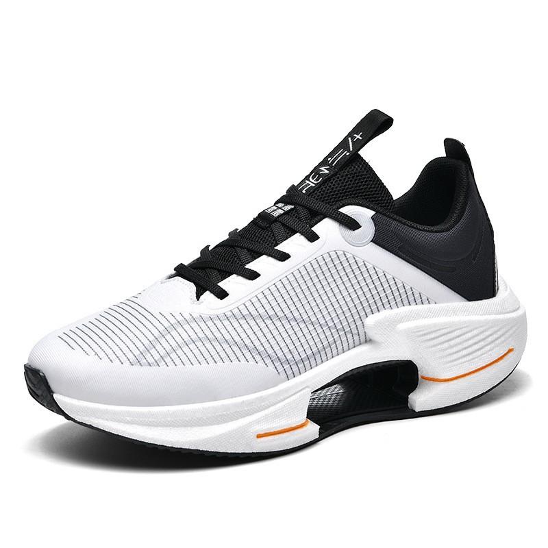 Feidian 5C Couple Middle School Student Physical Test Sports Running Shoes, Lightweight Soft-soled Carbon Plate Shock-absorbing and Breathable Red Ra