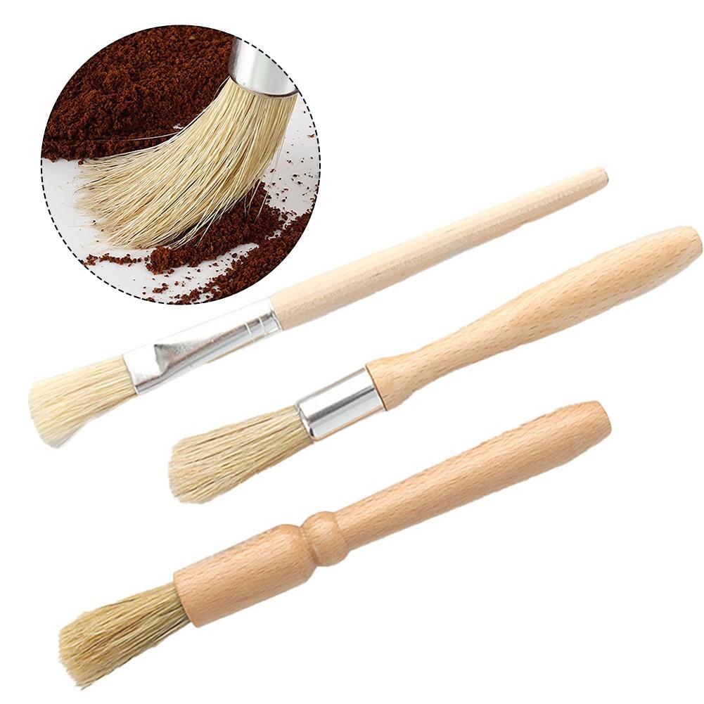 3 Types Grinder Brush Cleaning Brushs Coffee Dusting For Espresso Machine