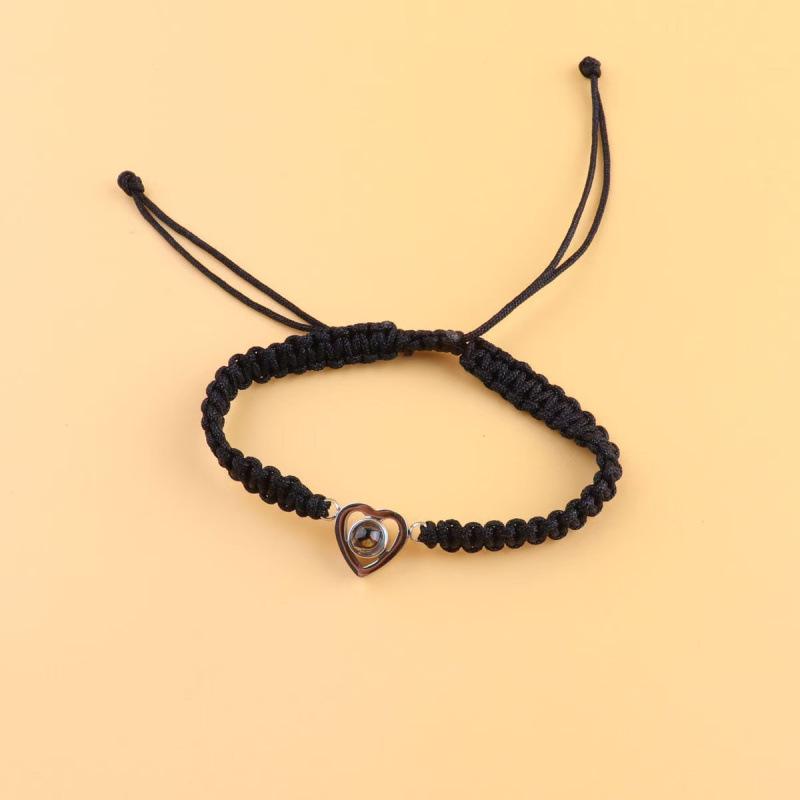 Heart Projection Bracelet: Custom Photo, Unisex Design