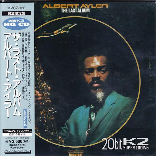 

CD ALBERT AYLER - The Last Album MVCZ122 Impulse! 1997 Japan ObiJazz Used