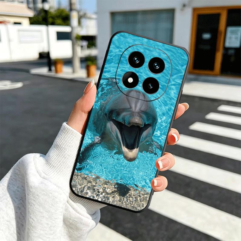 

Ocean Cute Dolphin Soft Phone Case for Xiaomi Redmi Note 12 13 14 15 Pro Plus 11 12S 11S 11T 10 4G Black Cover Back Shell Redmi Note 14 Pro 5G