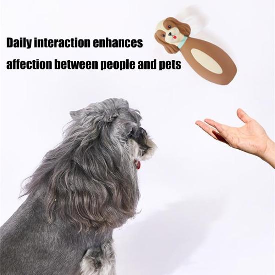 Latex Dog Chew Toy for Small Medium Large Dogs Bowling Shaped Interactive Squeaky Bite-Resistant Teething Toy for Stress Anxiety Relief