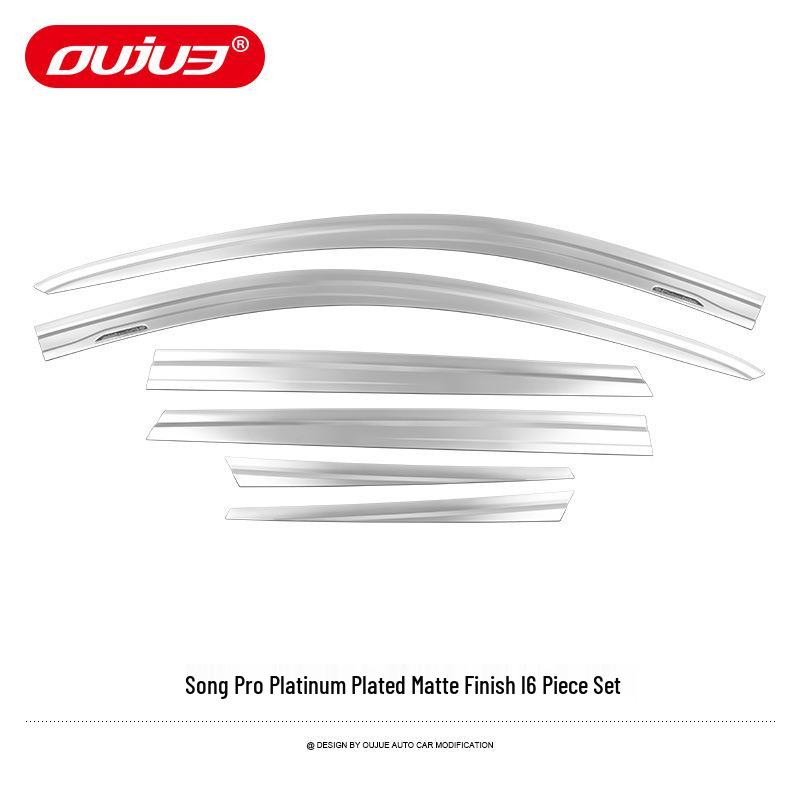 Electroplated Rain Guards for BYD Song Pro/PLUS/MAX DMI Window Eyebrows