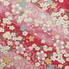Kyosuke Japan-made Clasp Wallet Pouch Cotton 100 Flower Approximately 1211.5cm Coin Purse Case 3.3 Sun Kanoko Cherry Blossom Pink