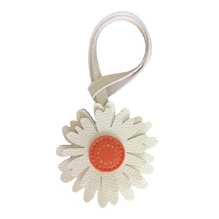 Handcraft Leather Key Holder With Florals Designs Versatile Unisex Accessory for Keys Backpacks Purses