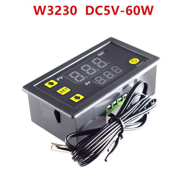 

W3230 Высокоточный регулятор температуры Цифровой дисплей Модуль термостата Переключатель контроля температуры Миниатюрный 12в24в/Ac220в W3230 DC5V