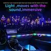 Car Ambient Lights 10 in 1 Footwell Universal RGB Atmosphere Lamps USB APP Remote Cigar Lighter for Tesla Model 3 Y S X