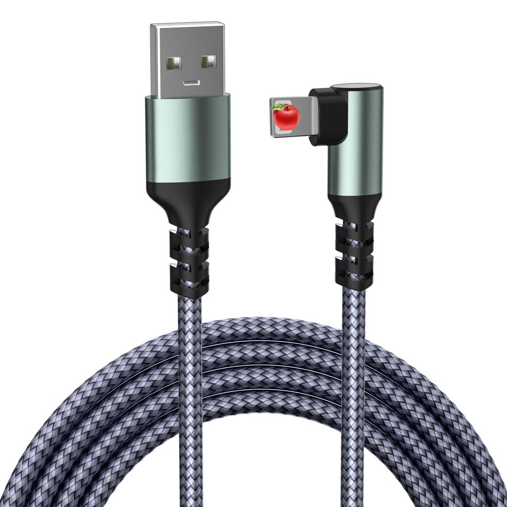 Nylon Braided USB-C to Lightning & USB Charging Cable for iPhone & Samsung - PD Fast Charge
