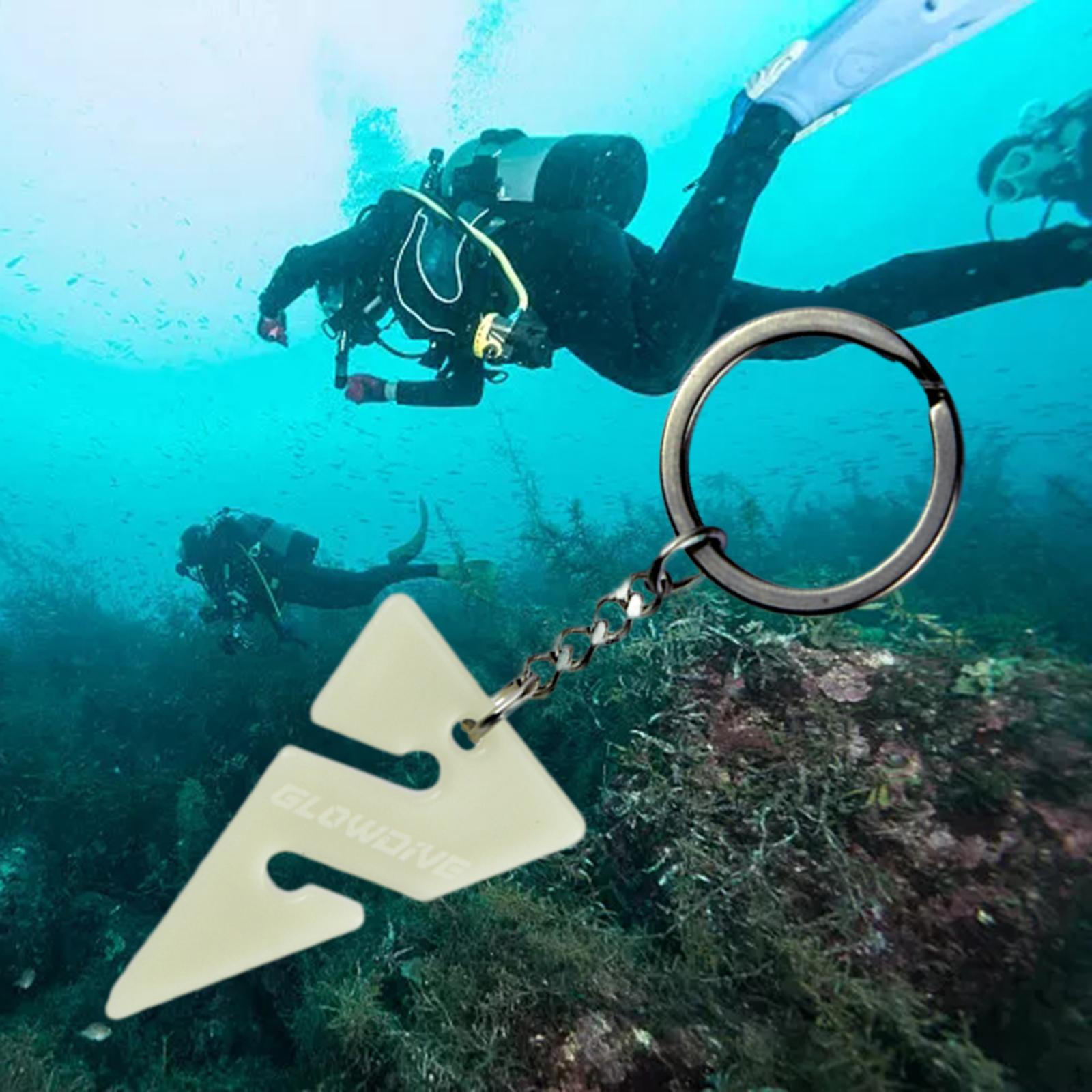 Ключница для дайвинга Светящийся Треугольник Подвеска Смола Декоративный Подвес Светящийся Кемпинг River of Blue