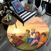 Scooby‑Doo Round Area Rug,Carpet Rug for Living Room Bedroom Sofa Playroom Decor,Non-slip Floor Mat