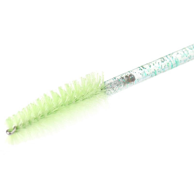 50Pcs Disposable Eyelash Brush With  Rod Eyebrow Comb Makeup Brush