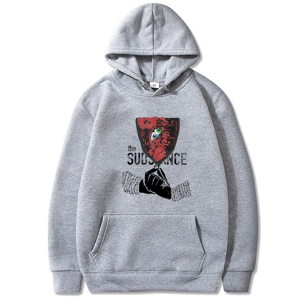 Horror Movie The Substance Graphic Hoodie Male Fashion Hooded Sweatshirt Men Women Clothing Casual Oversized Pullover Hoodies