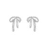 Elegant Sweet Lace Bow Stud Earrings: Fashionable, Versatile Jewelry for Women