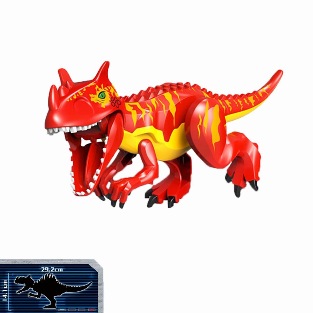 Jurassic Dinosaur Building Blocks Tyrannosaurus Brachiosaurus Velociraptor Triceratops Stegosaurus Model Bricks Toys