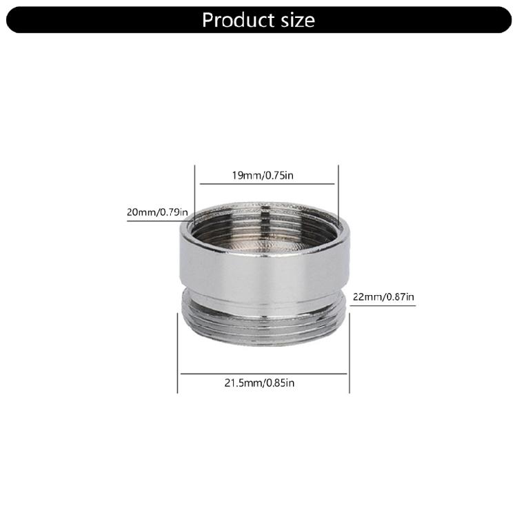 20 Pieces Tap Adapter Set Multipurpose Water Tap Connectors Thread Adapter for Kitchen Faucets and Garden Hose Use