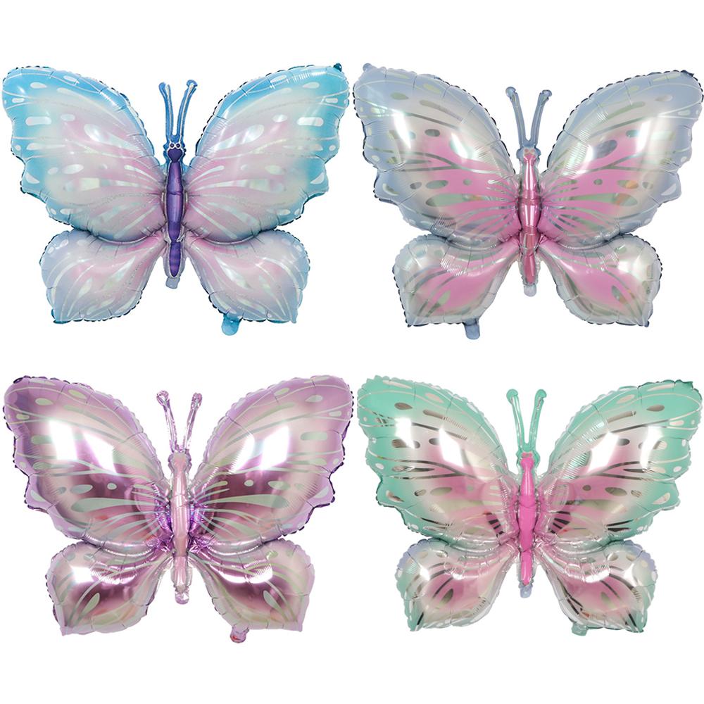 Large Butterfly Aluminum Foil Balloons Butterfly Helium Air Globos Birthday Party Decorations Baby Shower Kids Toy Photo Props 5