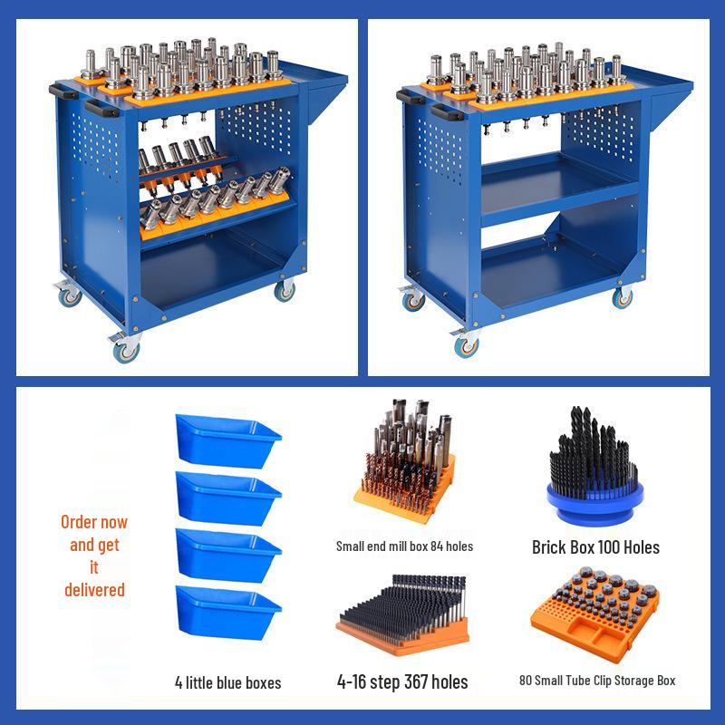CNC Tool Holder Cart: BT50, BT40, HSK63 Spindle