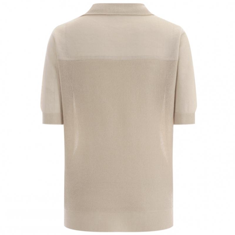 Shop   Women Collar Neck Regular ShorT Sleeve KniT T shirT whiTe 21ds Wkn 1436