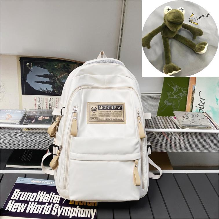 Schoolbag Casual Versatile School Bag College Students Junior High School Students Large Capacity Simple Backpack Computer Backpack Men's and Women's