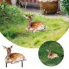 Outdoor Deer Statue Simulation Deer Sculpture Art Craft Animal Model Garden Figurine Ornament For Park Bed Frame Full Metal