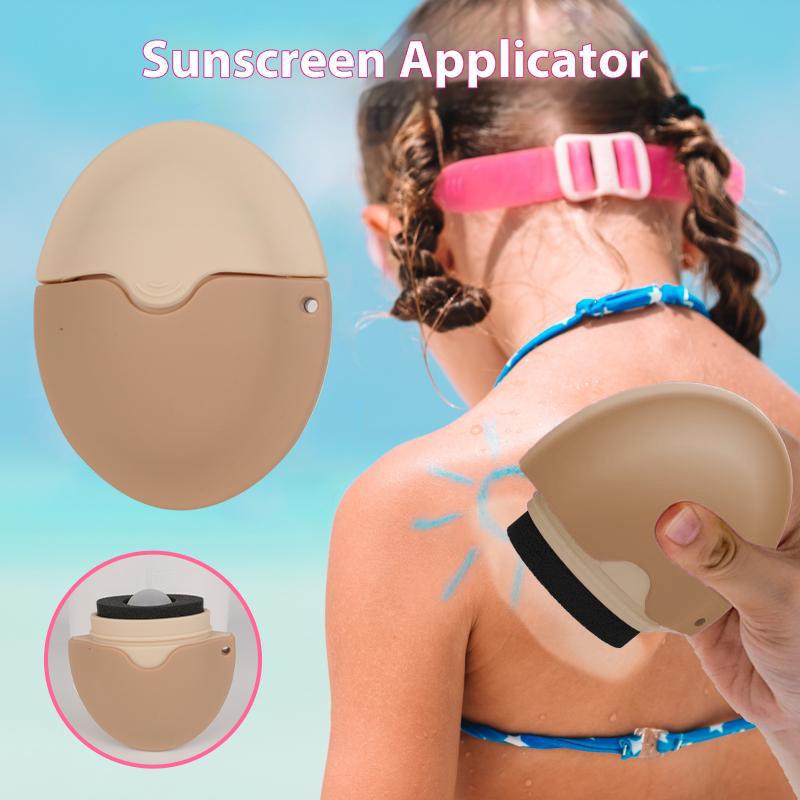 Silicone Suncream Roller Applicator Refillable Oval Isolation Lotion Cream Bottles Stitching Color Cosmetics Tool Travel