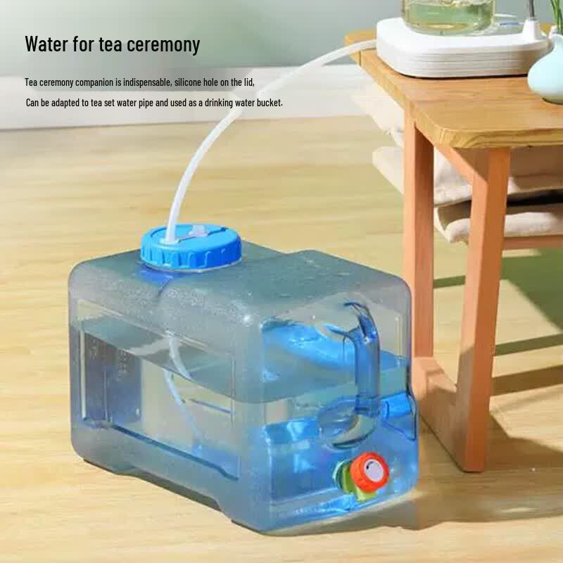 Maxcook 22L Rectangular Water Storage Bucket with Faucet