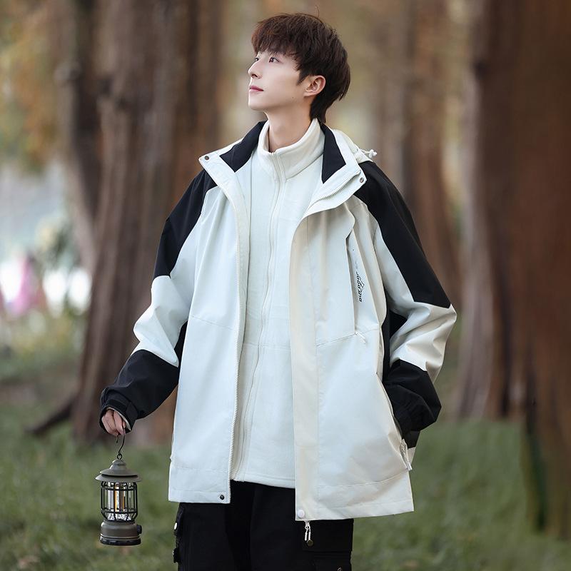 

Дорожная куртка куртка женский альпинистский костюм весенне-осенняя тонкая зимняя куртка-трансформер три-в-одном мужская L