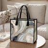 Marble Pattern Tote Bag Elegant Handbag for Daily Use Fashion