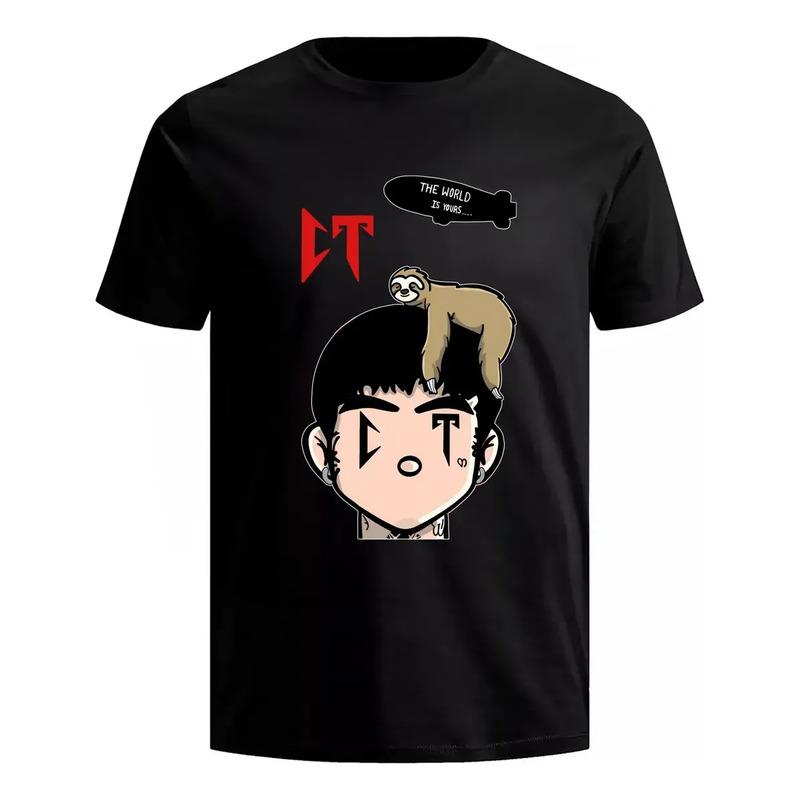 Playera Camisa Natanael Cano Cara Ct Corridos Pecho Tumbados S разноцветный