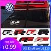 For VW Volkswagen Jetta MK5 Golf Car 3D Metal Body Fender Emblem Sticker Trunk Decoration For Volkswagen R Rline Logo Passat B6