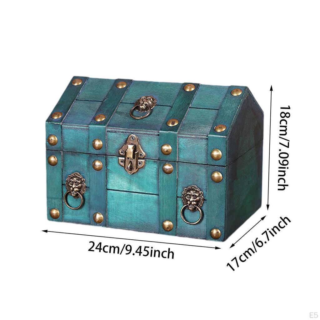 Box Wood Vintage Design Jewelry Storage Keepsakes