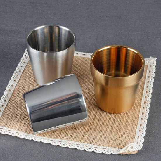 Double Wall Stainless Steel Coffee Wine Beer Tumbler Mugs Cups Bar Drinkware