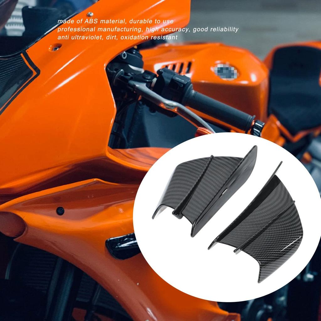 Motorrad Winglets, Flügelspoiler, Aerodynamischer Flügel-Kit Spoiler, ABS-Material, Universal, 2 Stück