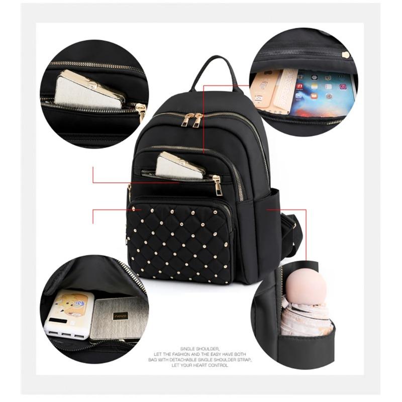 Mode Bagpack Frauen Hohe Qualität Nylon Rucksäcke Weibliche Große Reise Rucksack Große Schule Taschen für Teenager Mädchen Schulter Tasche