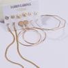 Women's Tassel and Pearl Crystal Stud Earring Set