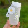 Plastic cup 480ml, cup of water, creative, outdoor, transparent ,cup tea travel cute chrysanthemum pattern,Easy to carry