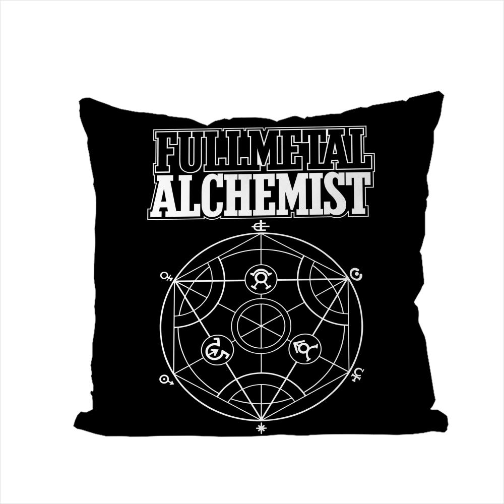 FFullmetal Alchemist Pillow Case For Car Sofa Decorative Home Doublesided Print Plush Square Throw Pillow Cushion Cover