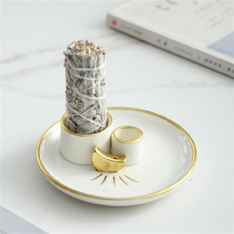 Palo Santo Holder,Saged Holder,Incenses Holder for Incenses Stick,Ashes Catchers