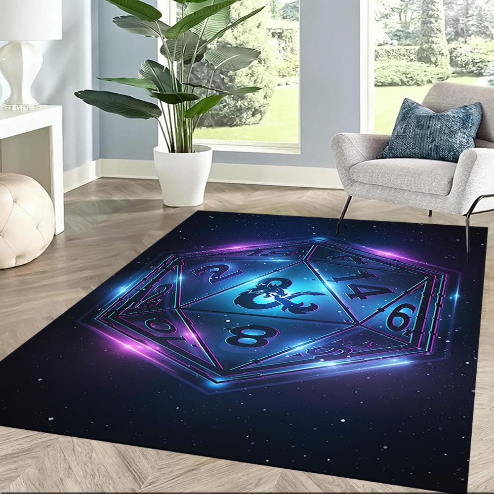 Dungeons & Dragons Floor Mat Design for Dining Room Kitchen Balcony Living Rooms Antislip Carpet Office home decor Spiritual Gift